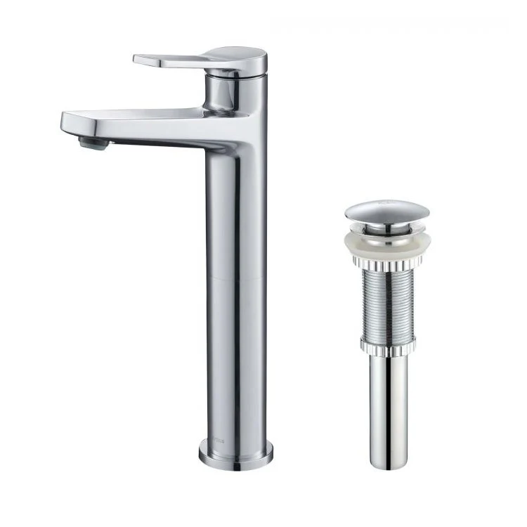 Indy Single Handle Vessel Bathroom Faucet with Pop-Up Drain - Frankwebs