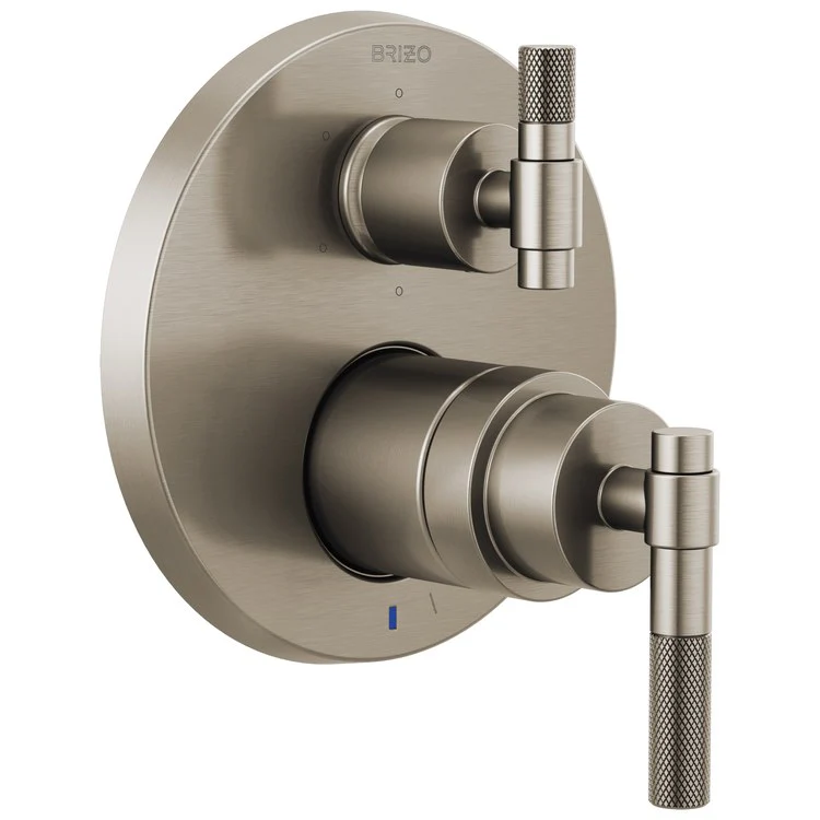 Pressure Balance Valve Trim Litze with Integrated 6 Function Diverter 2 Less Handle Brilliance Luxe Gold ADA - Frankwebs