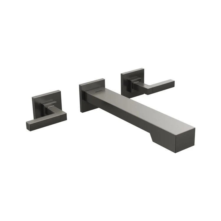 Tub Filler Frank Lloyd Wright Wall Mount 8 Inch Spread 2 Less Handle ADA Brilliance Polished Nickel - Frankwebs