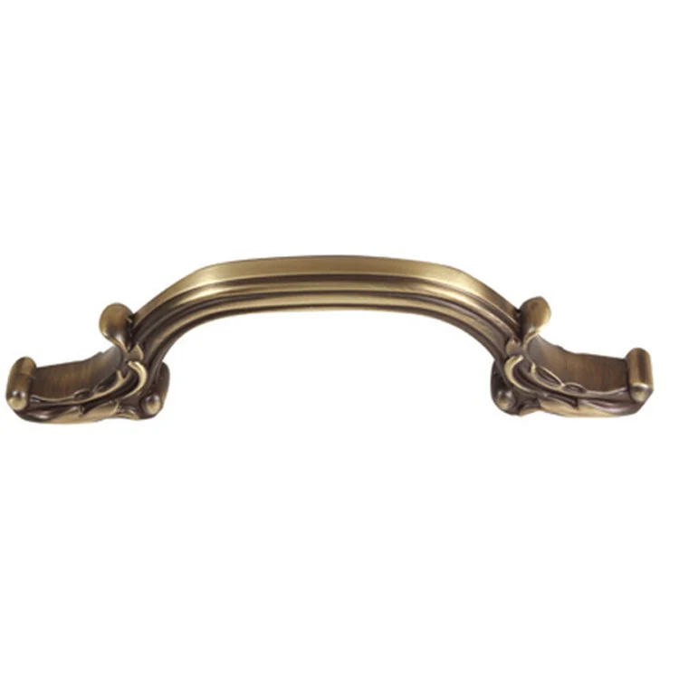 Pull Ornate Polished Brass 6 Inch 7-3/4 Inch 1-5/8 Inch - Frankwebs