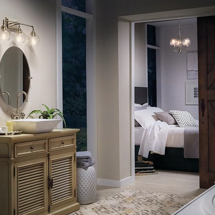 Niles Three-Light Chandelier/Semi-Flush Mount Ceiling Fixture - Frankwebs