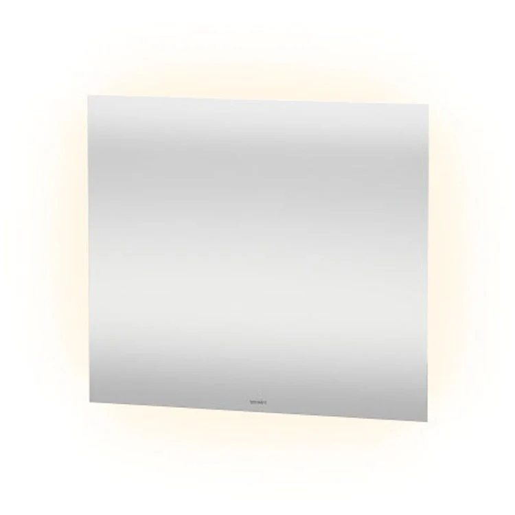 Mirror Light & Mirror 27-1/2 x 31-1/2 Inch White Standard Version with Lighting Rectangle 1-1/4 Inch - Frankwebs