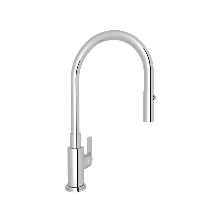 Kitchen Faucet Lombardia Pull Down 1 Metal Lever Satin Nickel 1.5 Gallons per Minute - Frankwebs