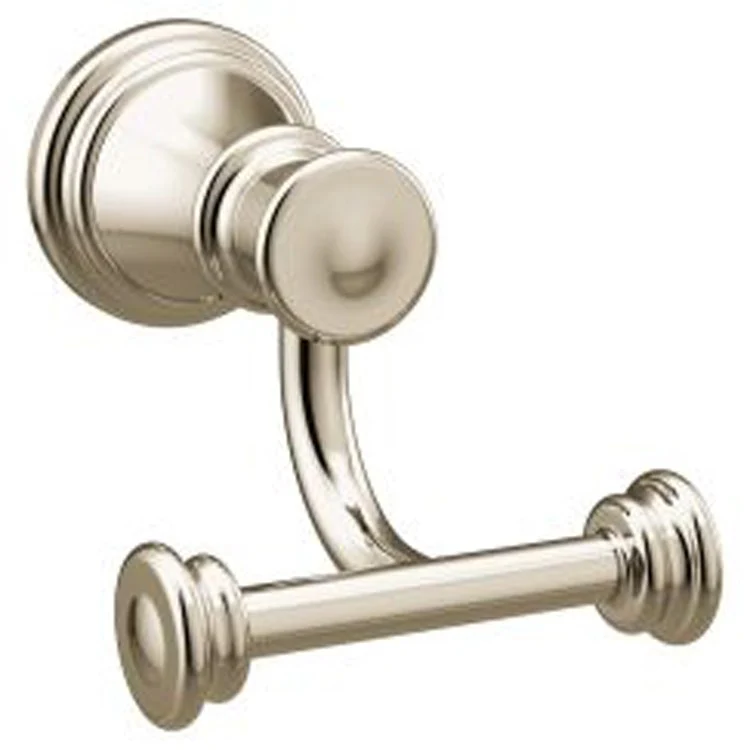 Robe Hook Belfield Double Polished Nickel 3-1/8 Inch 3-3/4 Inch Wall Zinc - Frankwebs