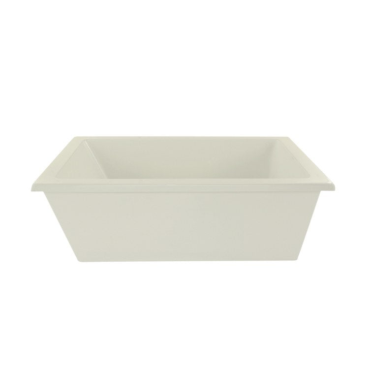 Air Tub Designer Collection Lexie Freestanding Biscuit Rectangle Acrylic 66 x 36 x 23-1/2 Inch - Frankwebs