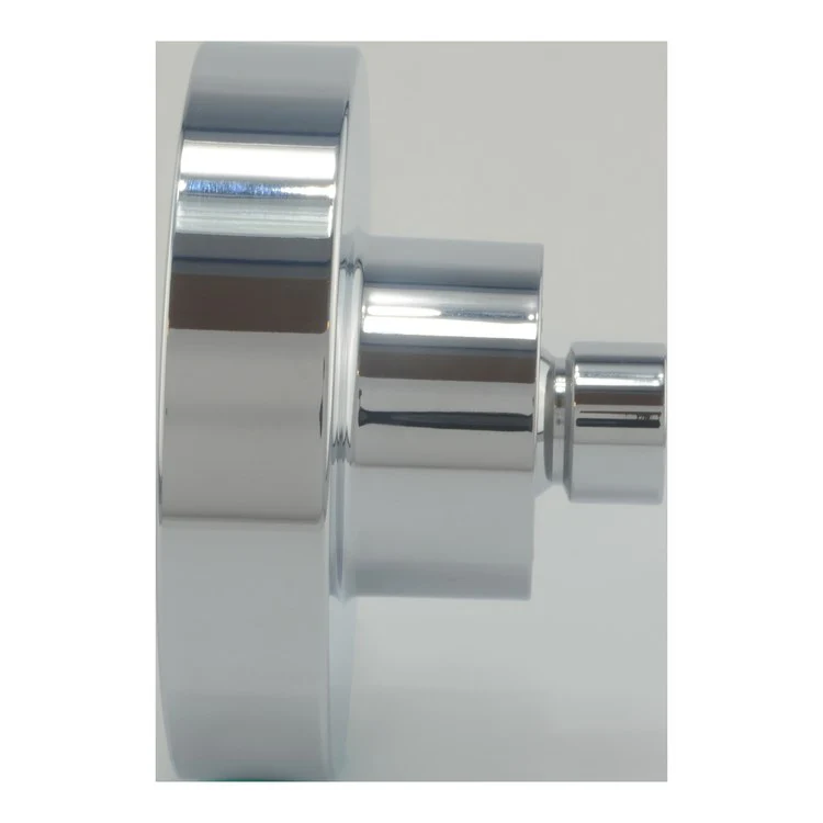 Showerhead Oberon 1 Function Round Polished Chrome 4-1/8 Inch 1.75 Gallons per Minute Air Injected & AeroJet+ Technology Enhanced Flow Trajectory Rubber Nozzles - Frankwebs