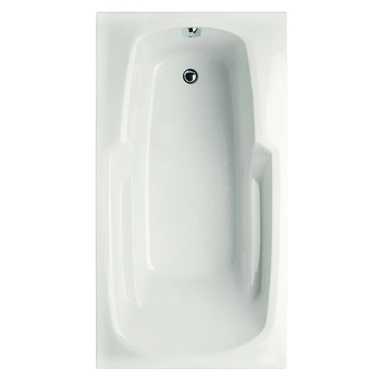 Soaking Tub Studio Collection 72 x 36 Inch Drop-In Tub Only End White Acrylic - Frankwebs