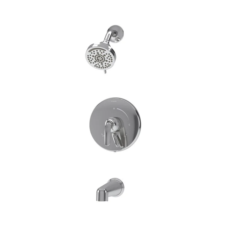 Tub and Shower Trim Elm with VersaFlex Integral Diverter 1 Lever Polished Chrome WaterSense ADA 2.0 Gallons per Minute Round 7 Function for S262 Series Temptrol VersaFlex Shower Valve - Frankwebs
