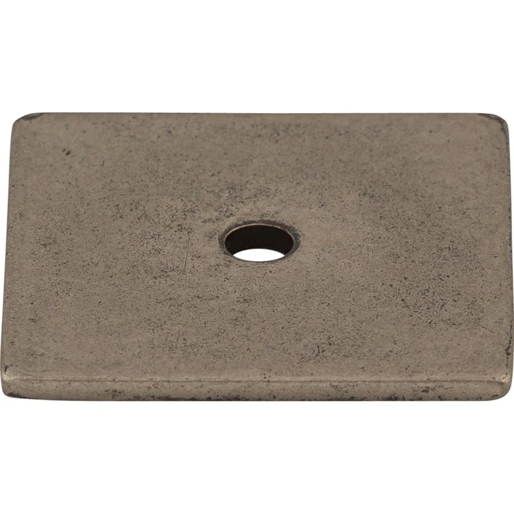 Knob Backplate Sanctuary Square Pewter Antique 1-1/4 Inch 1 Hole Zinc Alloy - Frankwebs