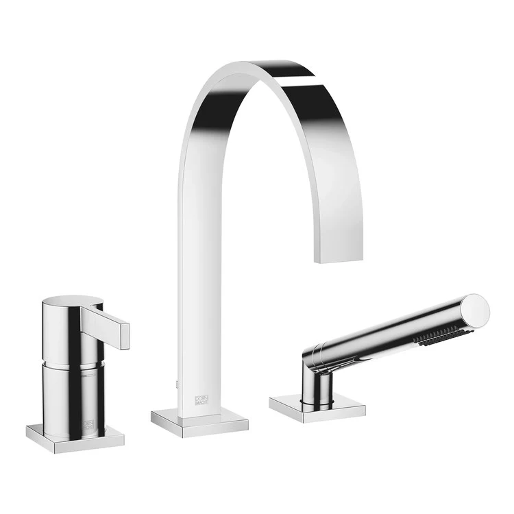 Tub Filler MEM Mixer for Deck Mount with Handshower 1 Lever Chrome - Frankwebs