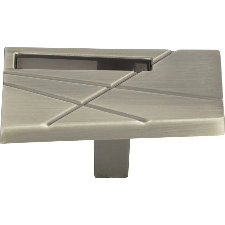 Knob Atlas Modernist Left Matte Black Zinc Alloy 1-3/4 Inch - Frankwebs