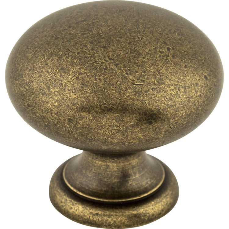 Knob Somerset Mushroom Round Brushed Bronze Zinc Alloy 1-1/4 x 1-1/4 x 1-1/8 Inch 1-1/8 Inch - Frankwebs