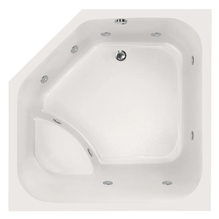 Combination Tub Designer Collection Katarina 69 x 69 x 26 Inch Bone - Frankwebs