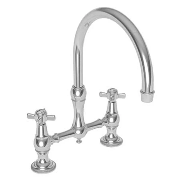 Kitchen Faucet Fairfield Bridge 8 Inch Spread 2 Cross ADA Satin Brass PVD Spout Height 9 Inch Spout Reach 9 Inch 1.8 Gallons per Minute - Frankwebs