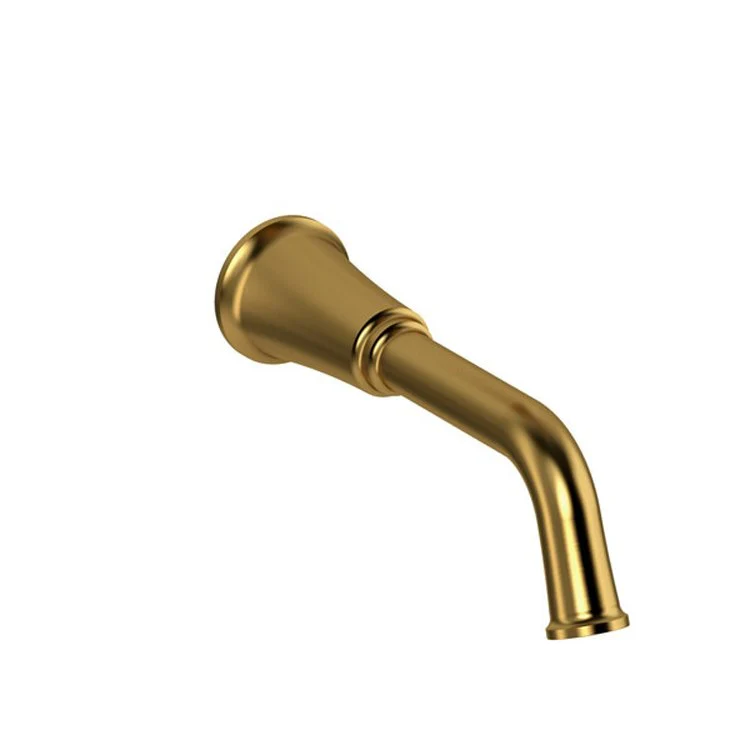 Tub Spout Momenti Brushed Gold 9-5/8L Inch Brass - Frankwebs
