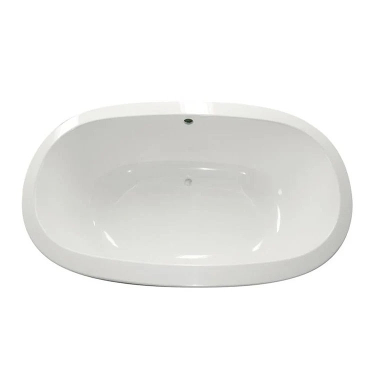 Combination Tub Ston Collection Corazon 66 x 45 x 19 Inch Drop-In Center Drain Biscuit Oval - Frankwebs
