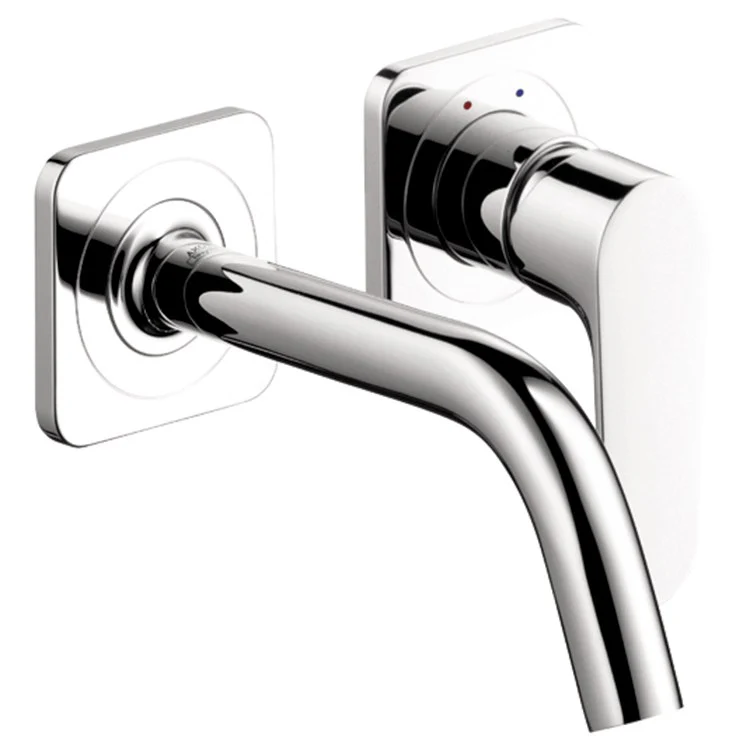 AXOR Citterio M Single Handle 2-Hole Wall Mount Bathroom Faucet Trim without Pop-Up Drain - Frankwebs
