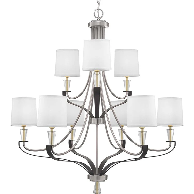 Nealy Nine-Light Two-Tier Chandelier - Frankwebs