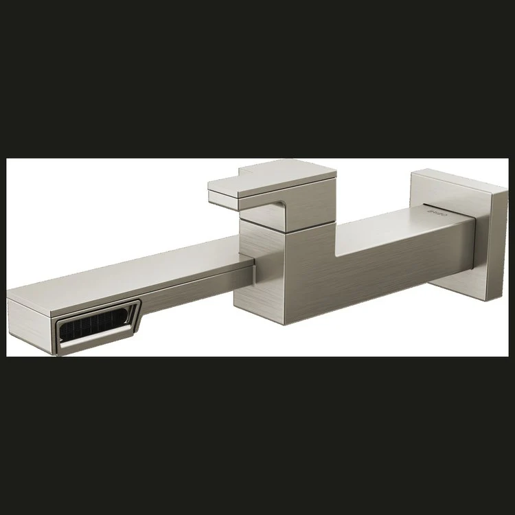 Lavatory Faucet Frank Lloyd Wright Wall Mount 1 Lever ADA WaterSense Brilliance Luxe Nickel 1.2 Gallons per Minute - Frankwebs