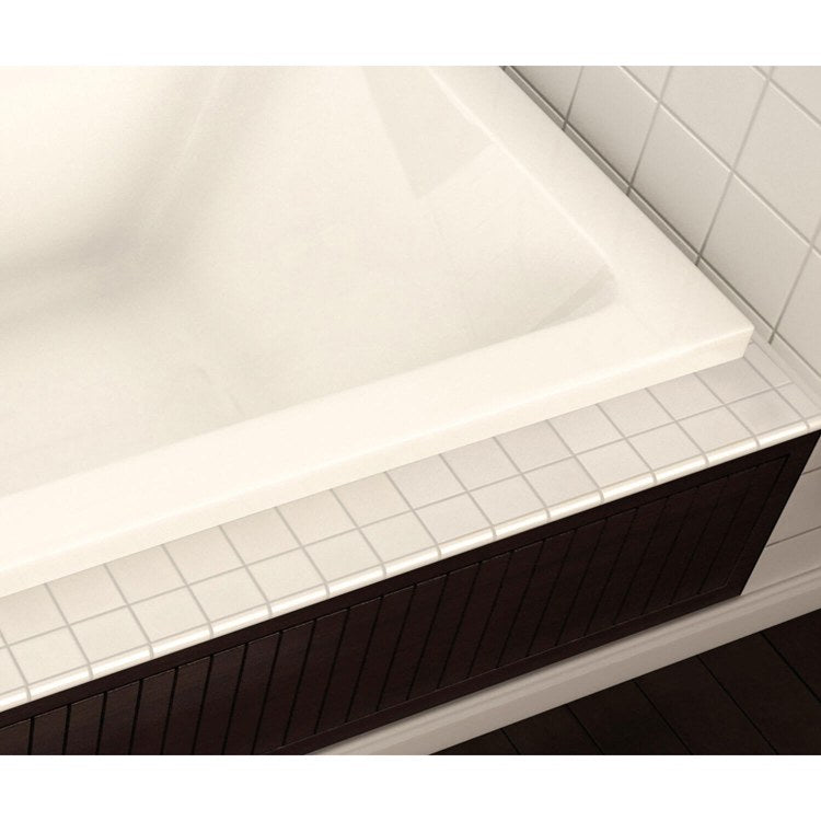 Tub Pose 72 x 42 x 23-5/8 Inch Drop-in with Whirlpool End White Acrylic - Frankwebs