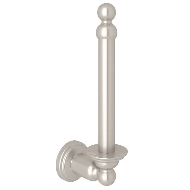 Toilet Paper Holder Edwardian Spare Satin Nickel Brass 3-1/2 Inch Wall Mount - Frankwebs