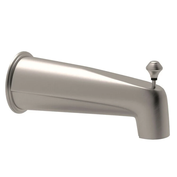 Tub Spout with Integrated Diverter Polished Chrome 7-1/4 Inch 6.0 Gallons per Minute Metal Die Cast - Frankwebs