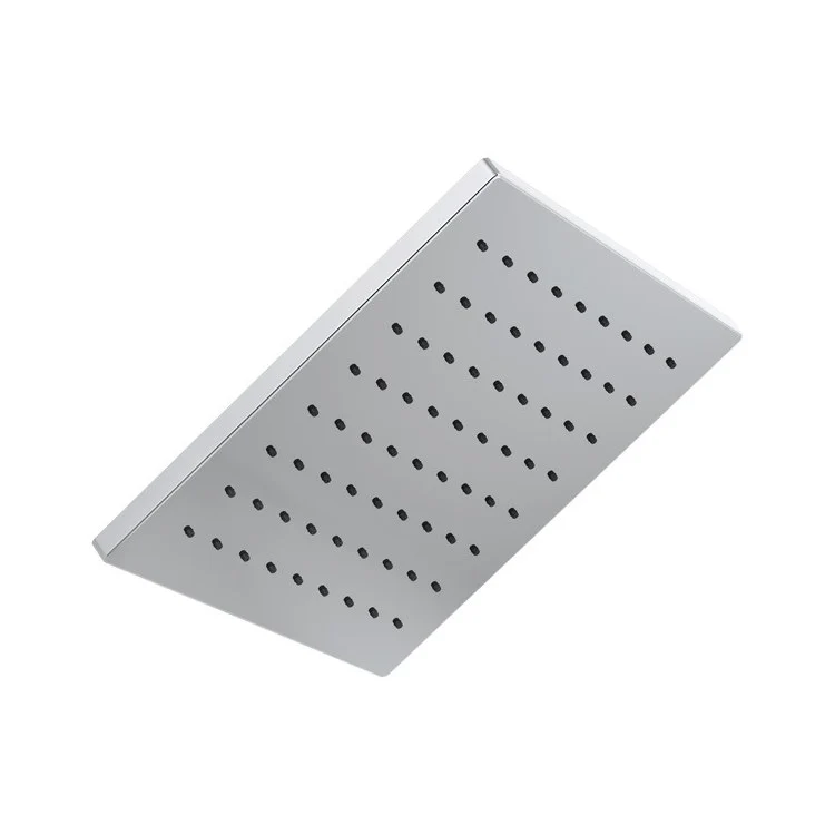 Showerhead Universal Showering Components 1 Function Square Lumicoat Chrome 11-3/4 Inch 1.75 Gallons per Minute Soft Rain Spray - Frankwebs