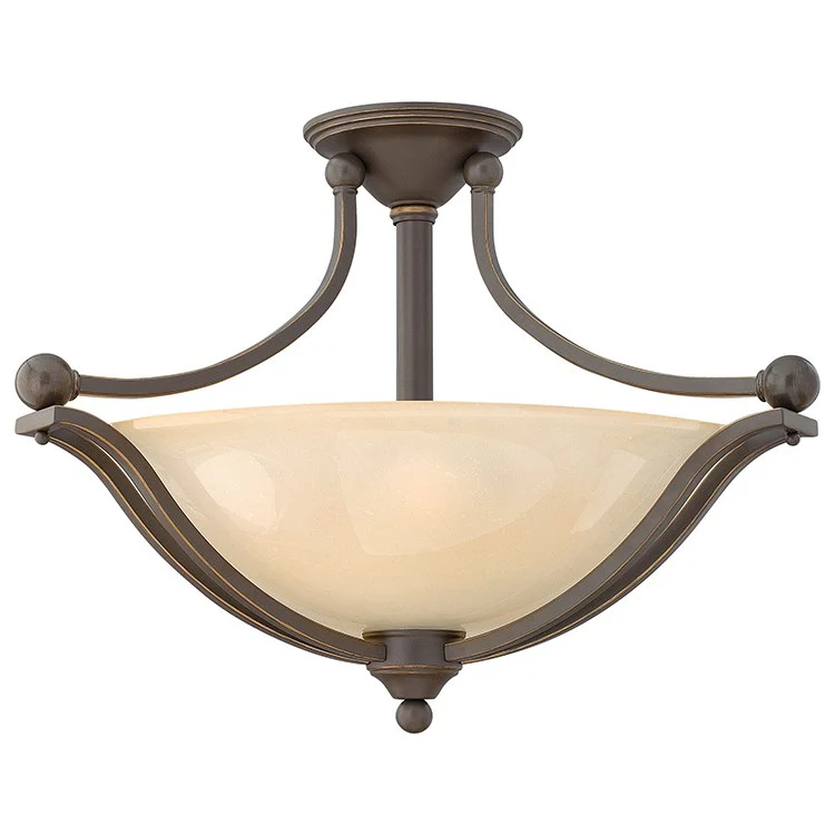 Bolla Three-Light Semi-Flush Mount Ceiling Light - Frankwebs
