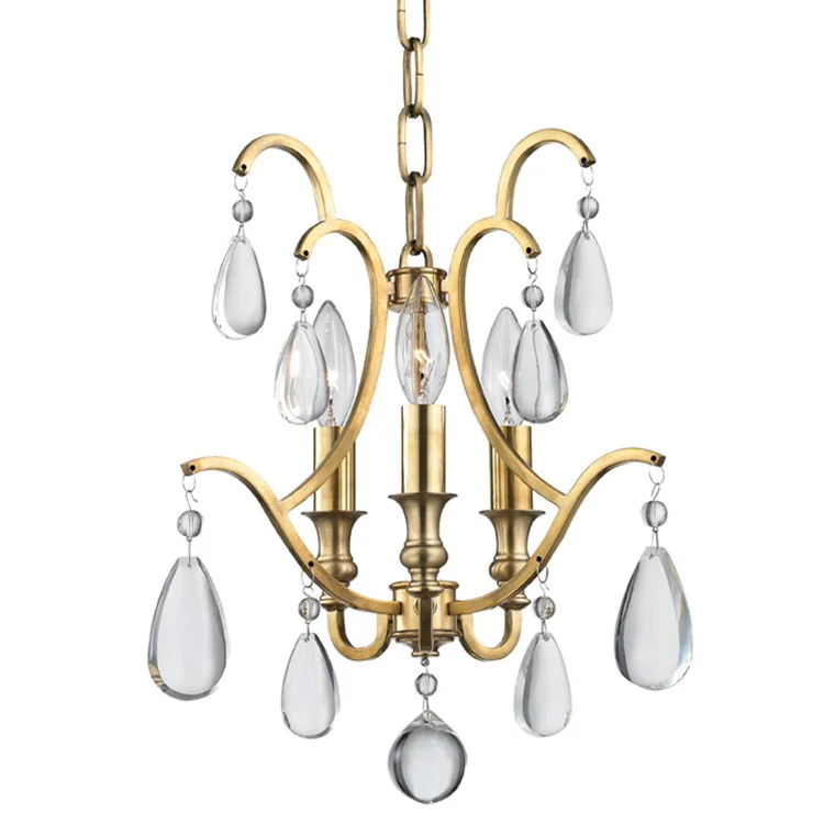 Crawford Three-Light Semi-Flush Mount Ceiling Fixture/Pendant - Frankwebs