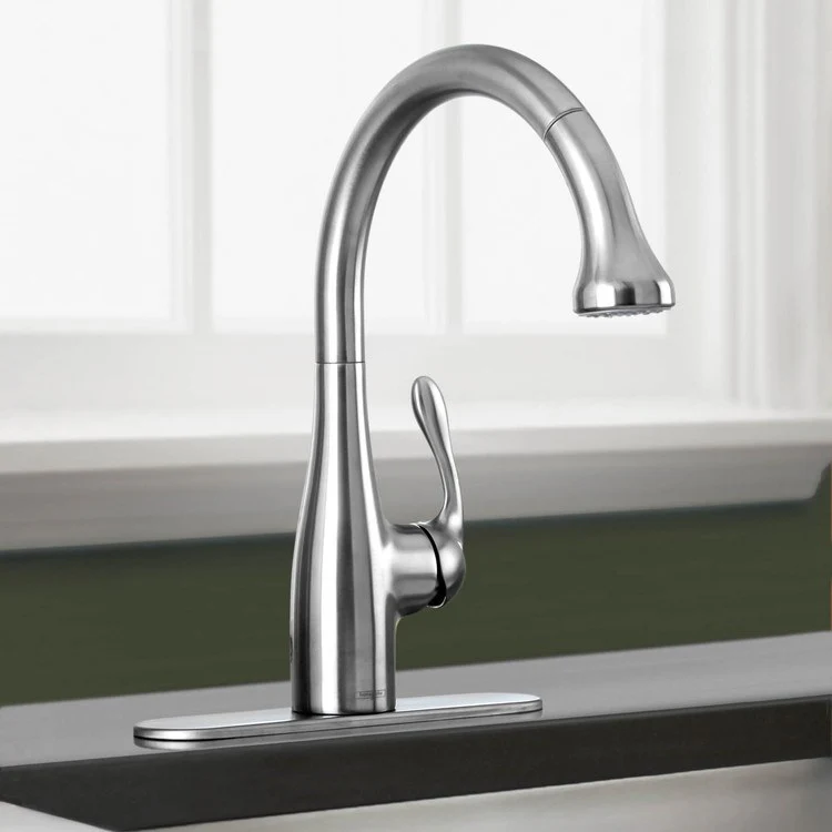 Allegro E Single Handle Pull Down Kitchen Faucet - Frankwebs