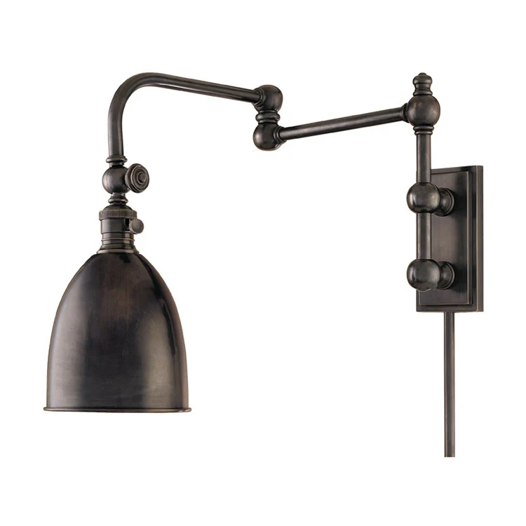 Roslyn Single-Light Wall Sconce with Plug - Frankwebs
