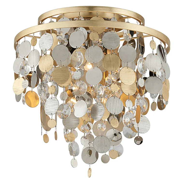 Ambrosia Three-Light Flush Mount Ceiling Fixture - Frankwebs