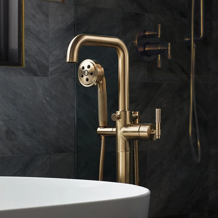 Litze Single Handle Freestanding Tub Filler without Handle - Frankwebs