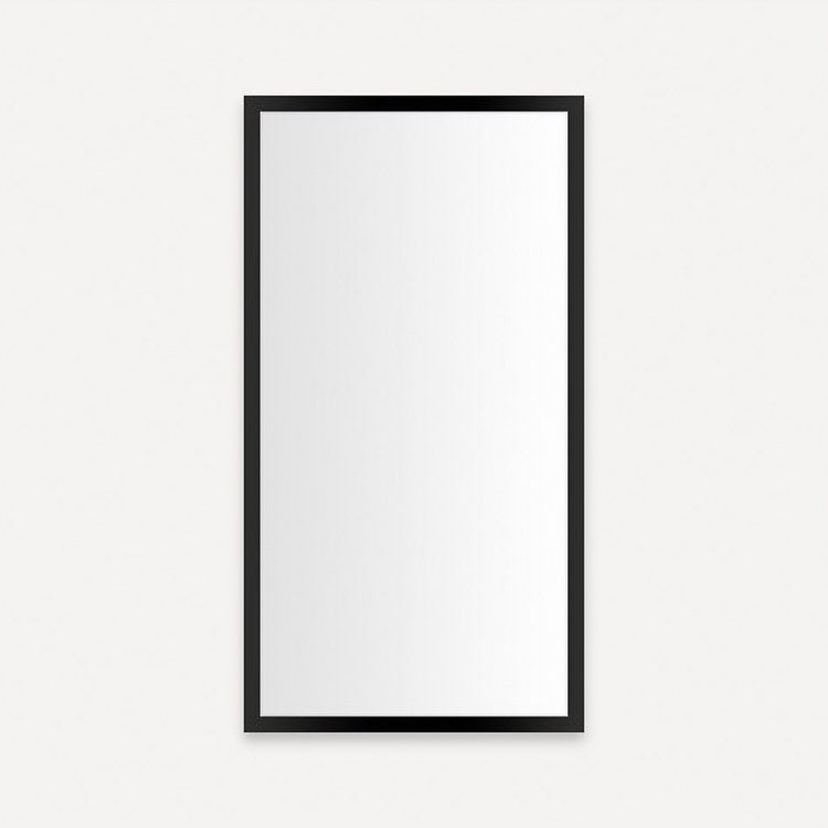 Medicine Cabinet Profiles 16 x 30 x 4 Inch 1 Doors Mirror Matte Black Left Hand Side Electric - Frankwebs