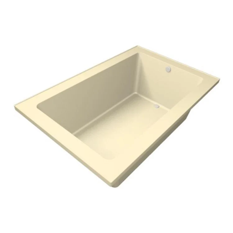 Combination Tub Designer Collection Emma 66 x 42 x 22 Inch Drop-In End Drain White Rectangle - Frankwebs