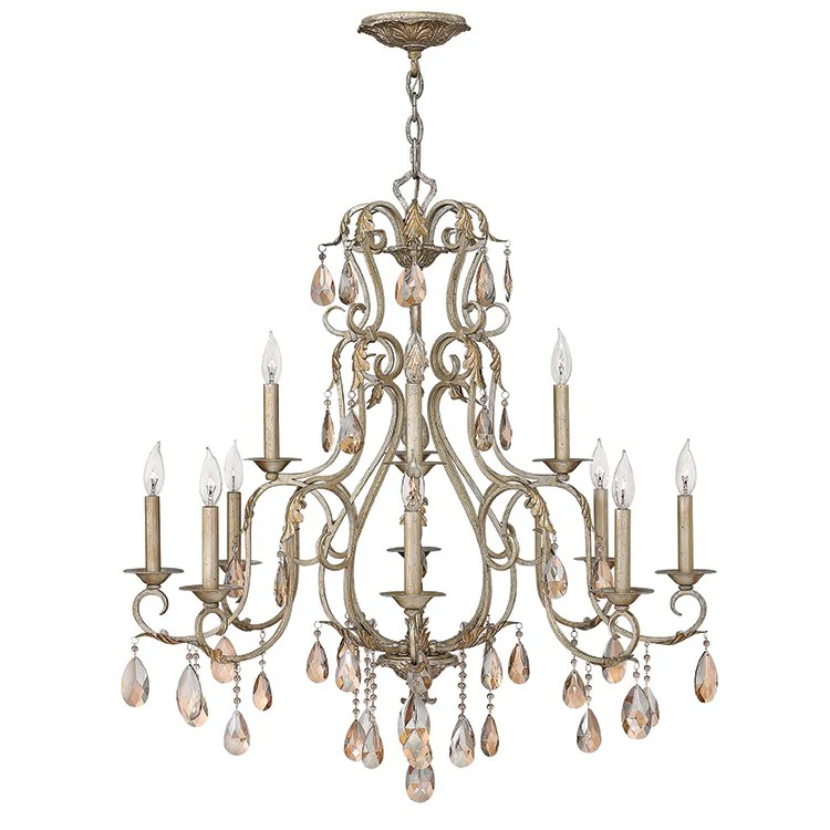 Carlton Twelve-Light Two-Tier Chandelier - Frankwebs