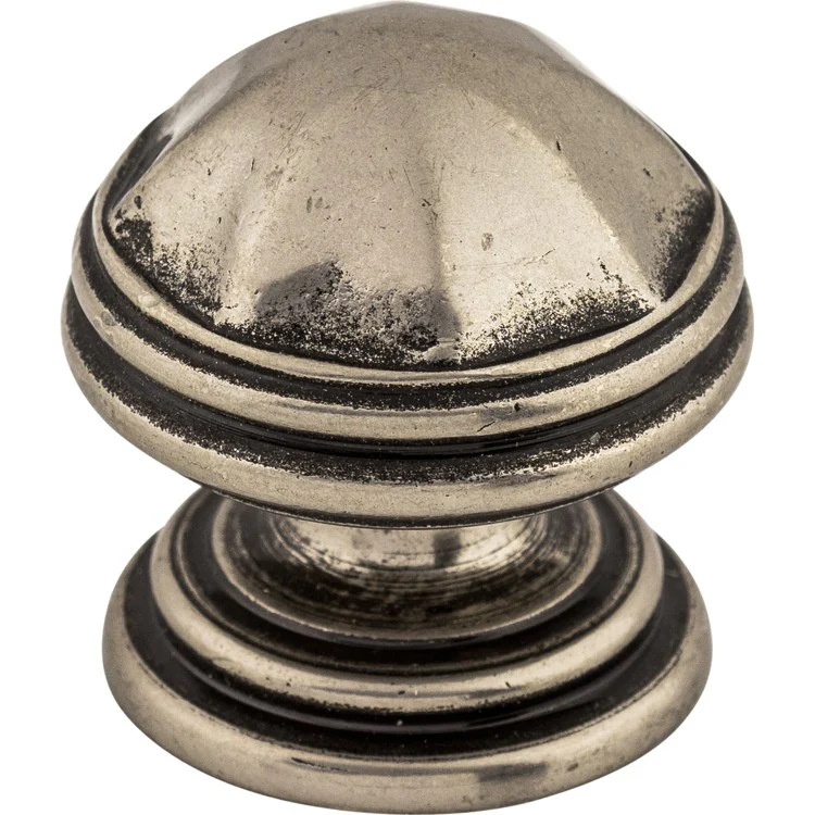 Knob Britannia London Round for Decorative Hardware Pewter Antique Brass 1-1/4 Inch 1-1/4 Inch Extension - Frankwebs