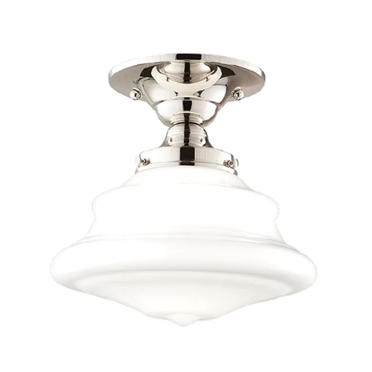 Petersburg Single-Light Semi-Flush Mount Ceiling Fixture - Frankwebs
