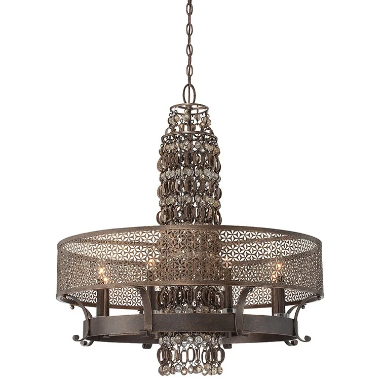 Ajourer Eight-Light Chandelier - Frankwebs