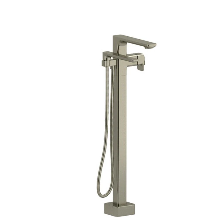 Tub Filler Trim Equinox Single Hole Floor Mount Type T 2 Lever Brushed Nickel - Frankwebs