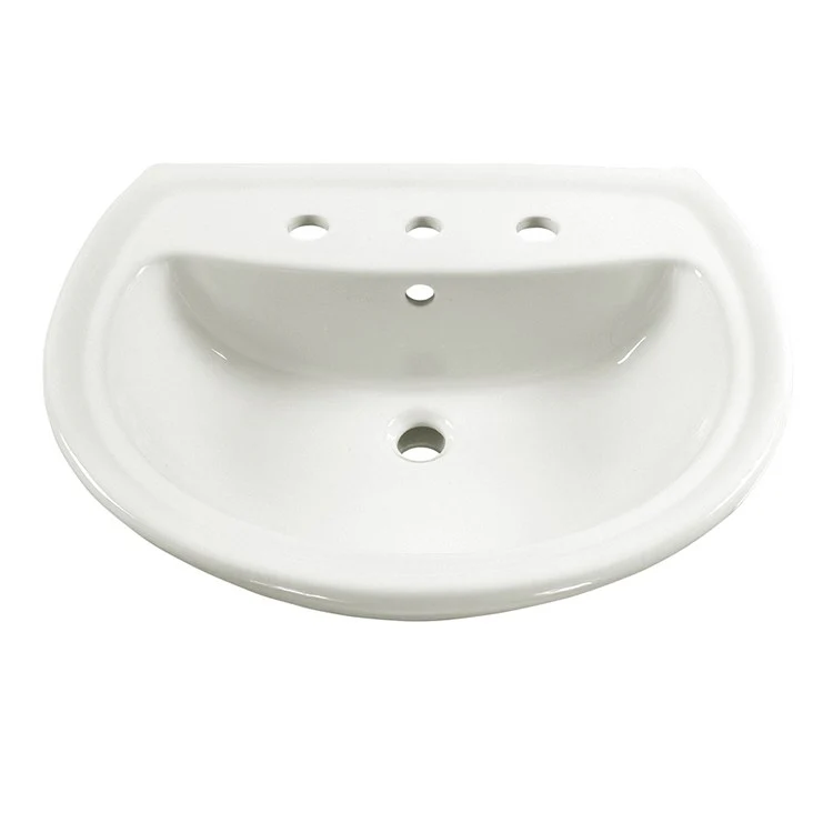 Cadet Pedestal Sink Top for Widespread Faucet - Frankwebs