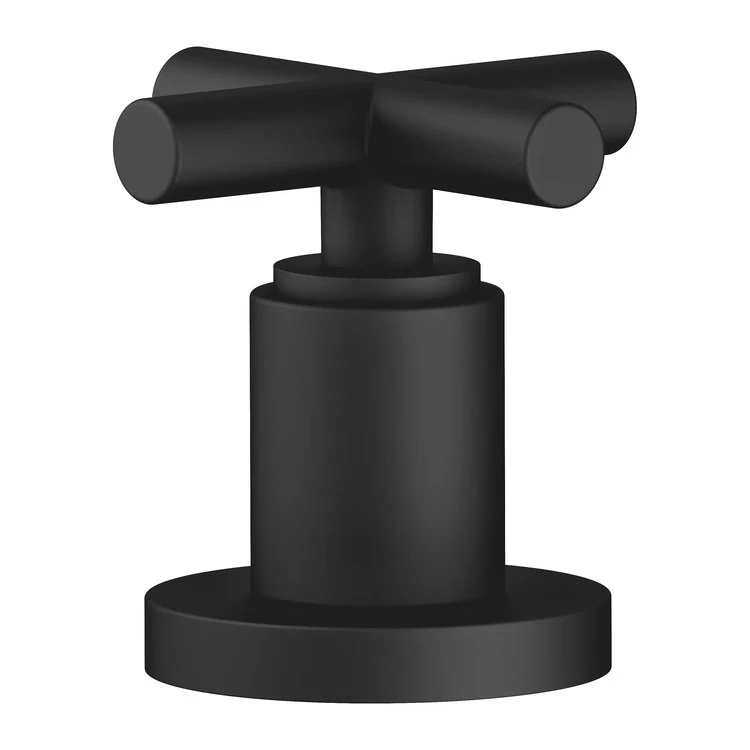 Deck Valve TARA Clockwise Closing Cross Matte Black 1-1/4 Inch ADA - Frankwebs