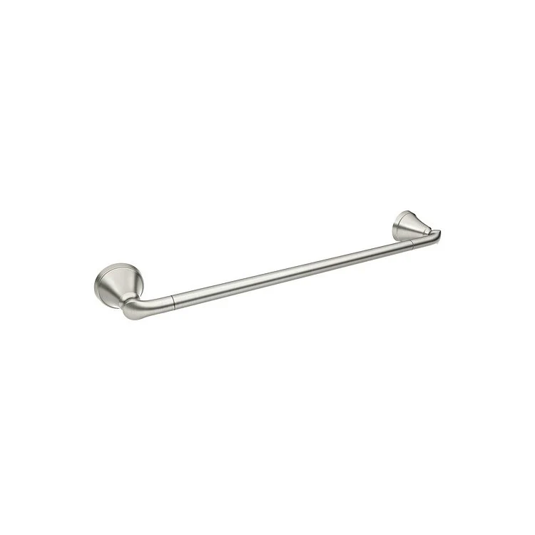 Towel Bar Tiffin 24 Inch with Press and Mark Brushed Nickel - Frankwebs