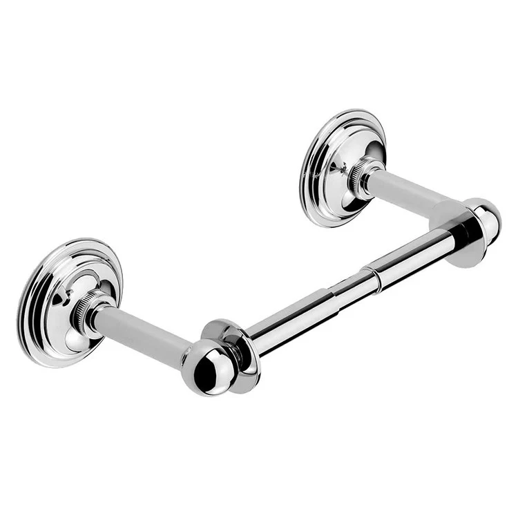 Toilet Paper Holder London Terrace 2 Post Spring Loaded Polished Nickel Brass 5-3/4 Inch 2-15/16 Inch Wall Mount - Frankwebs