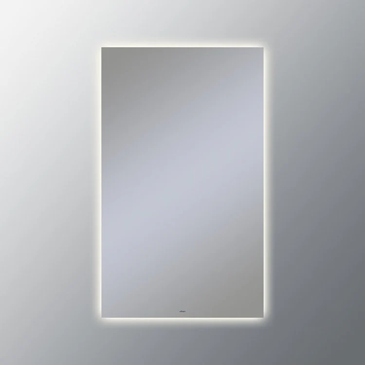 Bathroom Mirror Vitality Glow Light Pattern Rectangular 24W x 40H Inch Wall Mount Defogger Included and Color Temperature 3000 Kelvin Warm White Light - Frankwebs