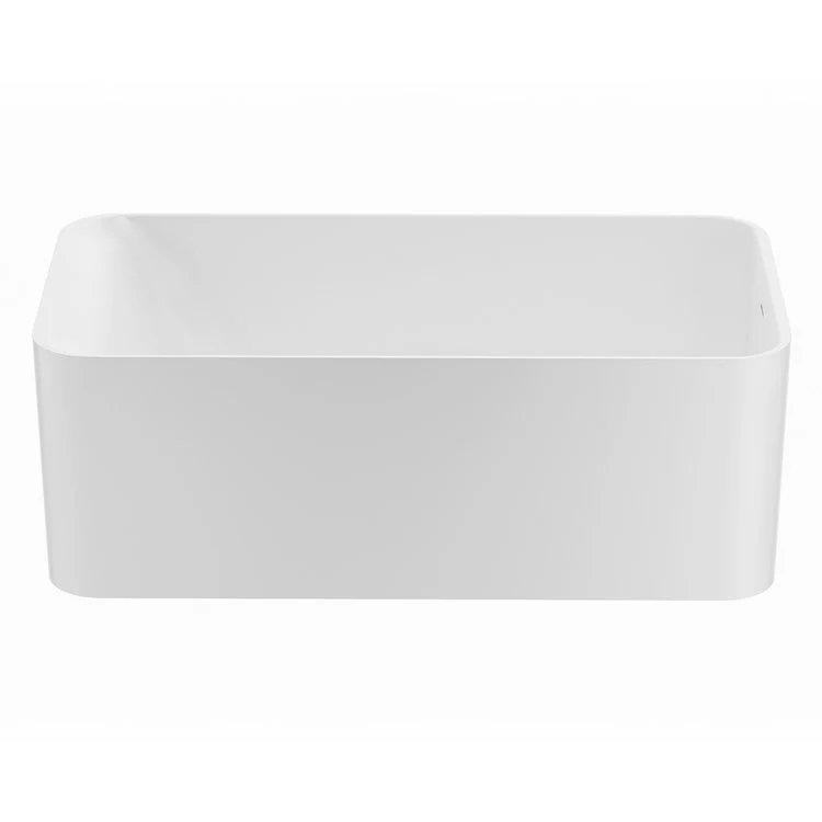 Air Tub Almaza 59 x 30 Inch Freestanding Off-Center Drain Matte Gray Rectangular - Frankwebs
