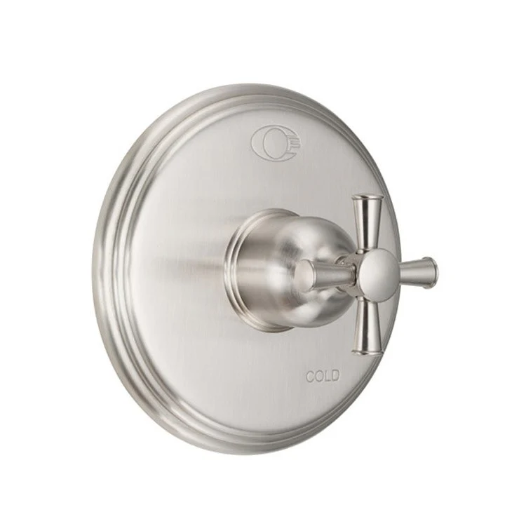 Pressure Balance Valve Trim Miramar Round 1 Cross Polished Chrome - Frankwebs