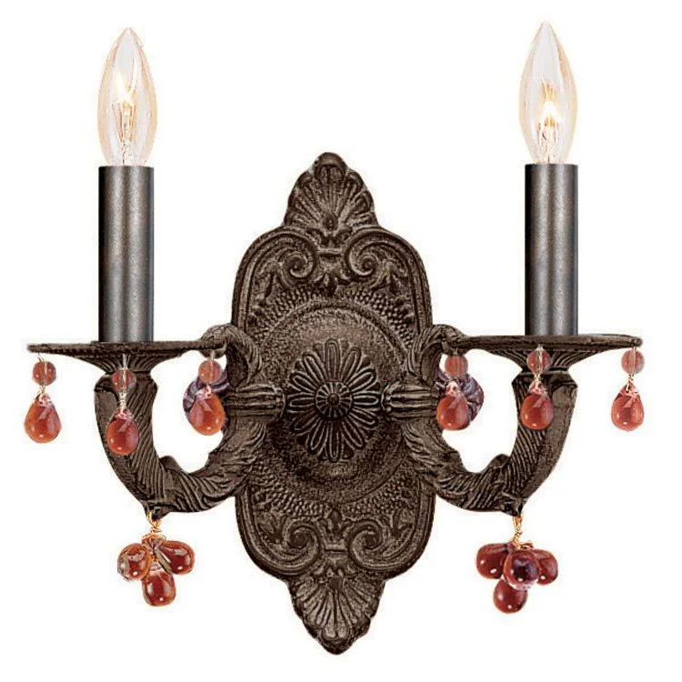 Paris Market Two-Light Amber Wall Sconce - Frankwebs