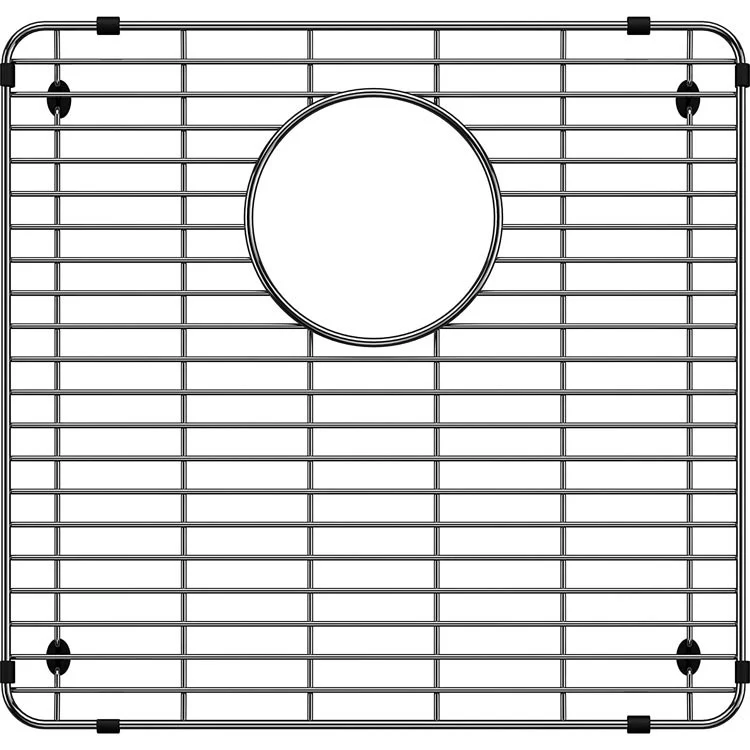 Sink Grid Formera Rear Center Drain Stainless Steel for 60/40 Double Bowl Sink Left 14-3/4 Inch - Frankwebs