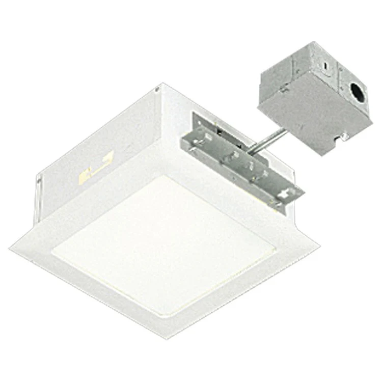 Complete Square 150-Watt Single-Light Recessed Lighting Housing and Trim - Frankwebs